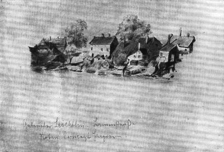 Csontváry Kosztka Tivadar - 1894 - Vízpart házakkal