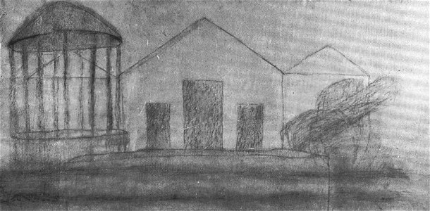 Csontváry Kosztka Tivadar - 1918 körül - Kiállítási csarnokterv