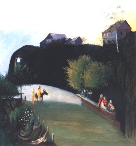 Csontváry Kosztka Tivadar 1903 Villanyvilágított fák Jajcéban