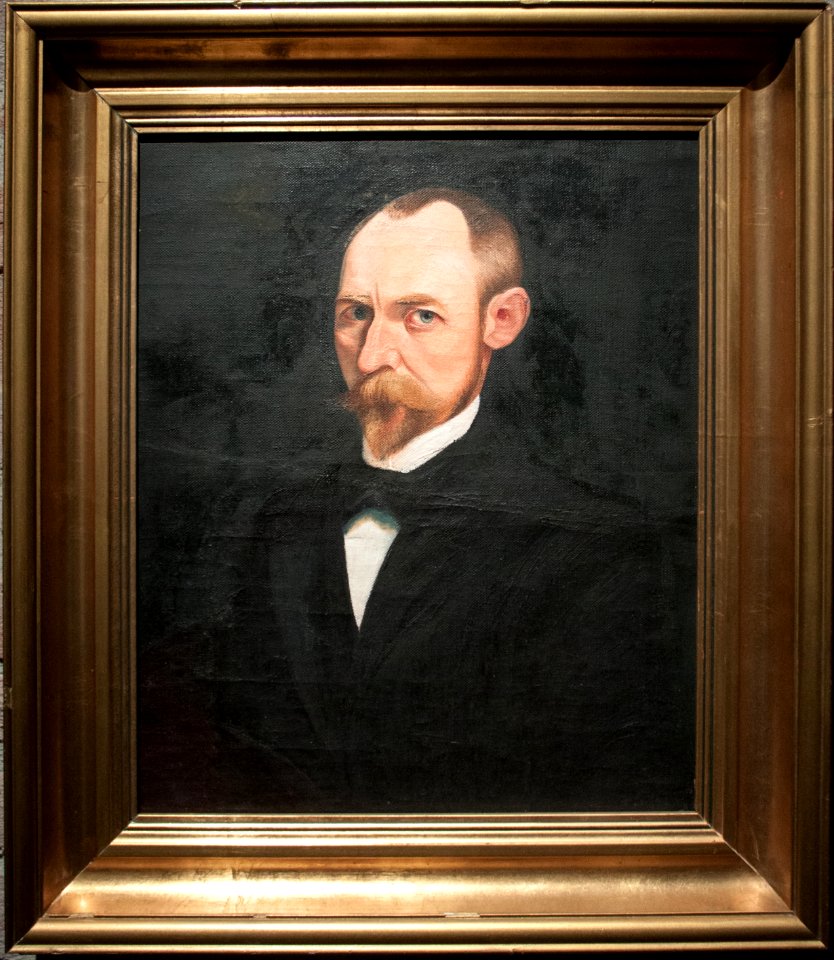Csontváry, self-portrait with frame, c 1893