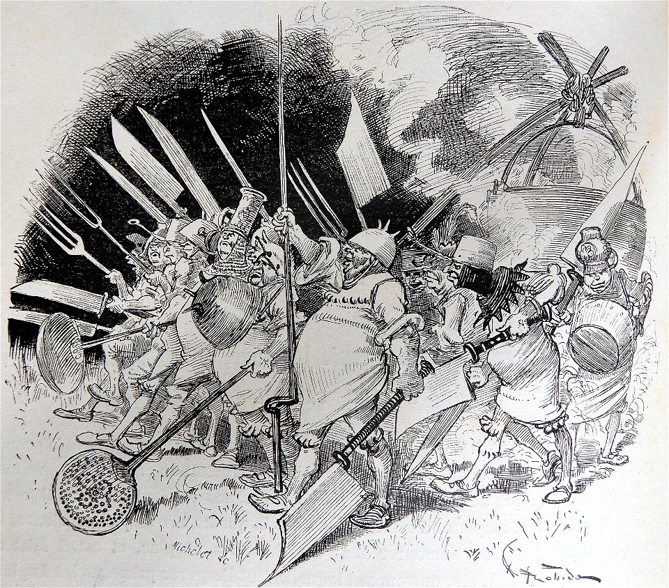 Cuisiniers de Frère Jean dans la guerre des Andouilles