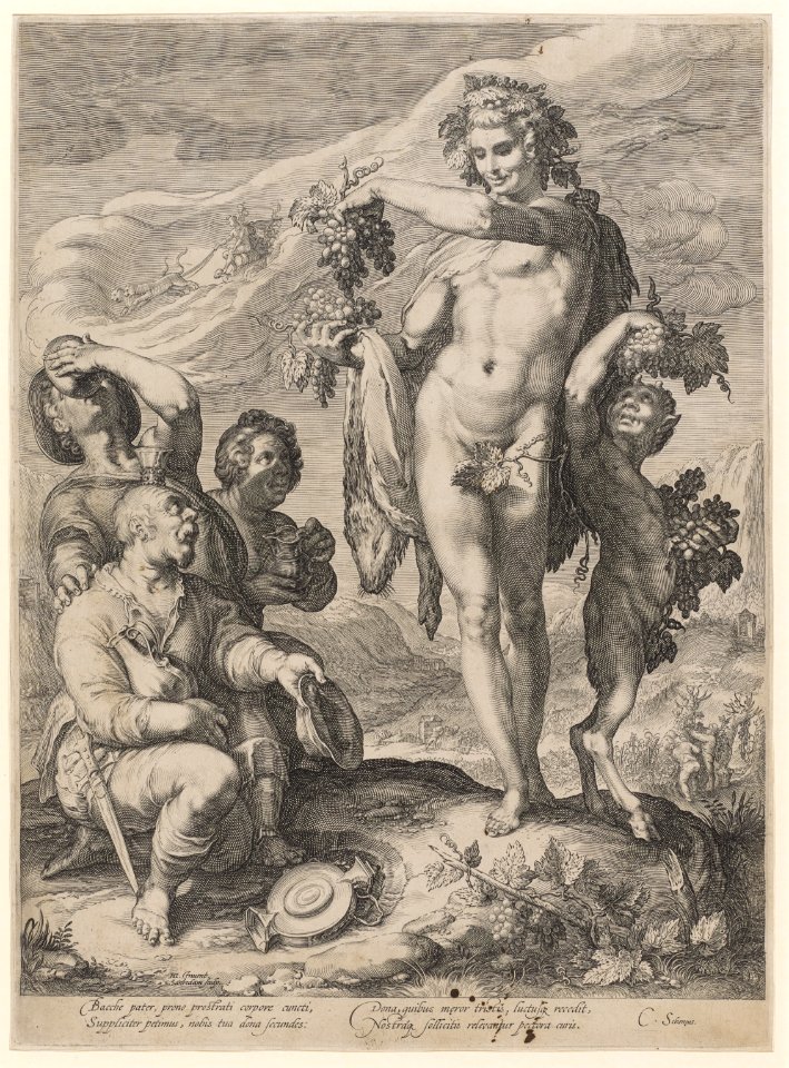 Cult of Bacchus by Jan Saenredam & Hendrick Goltzius