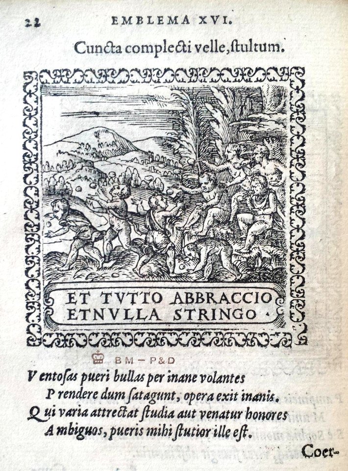 Cuncta complecti velle, stultum (BM 1972,U.11.16)