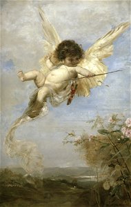 Cupid (Julius Kronberg) - Nationalmuseum - 18340. Free illustration for personal and commercial use.