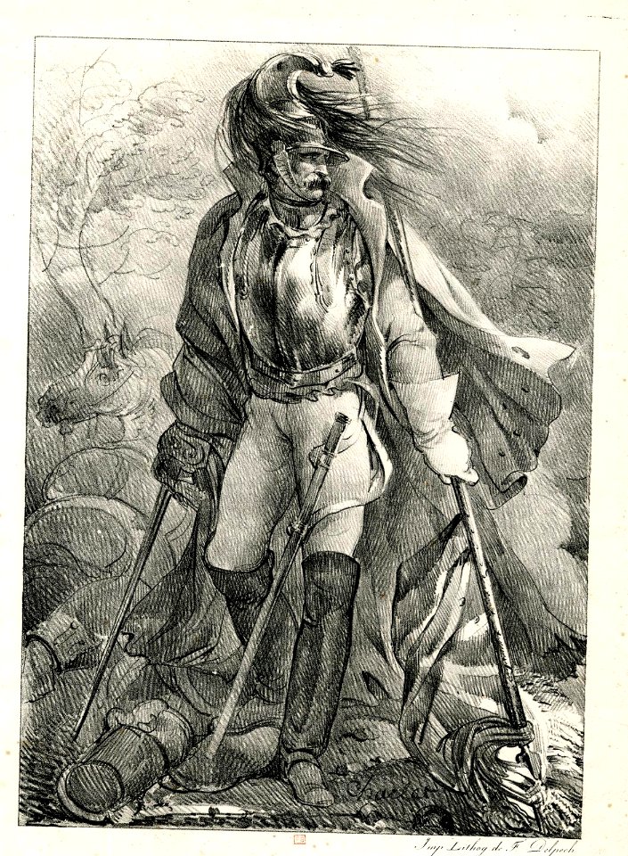 Cuirassier Français portant un drapeau (BM 1876,0510.233)