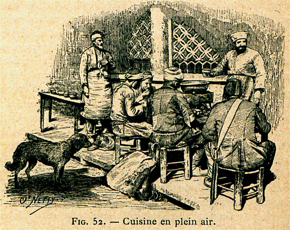 Cuisine en plein air - Beauregard J - 1896