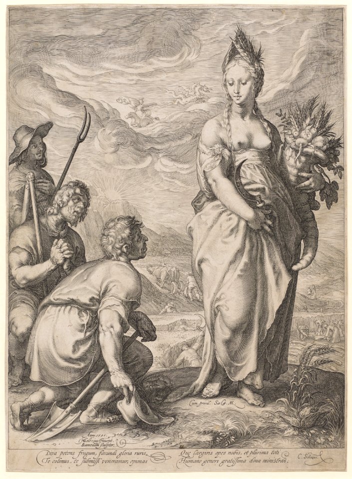 Cult of Ceres by Jan Saenredam & Hendrick Goltzius