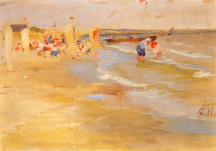 Curt Herrmann - Am Strand von Binz auf Rügen