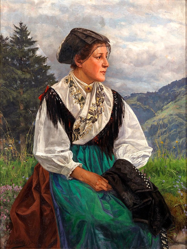 Curt Liebich Portrait einer Schwarzwälderin 1930
