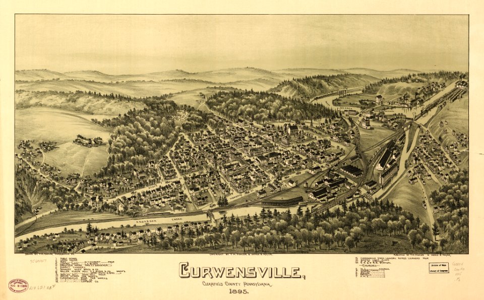 Curwensville, Clearfield County, Pennsylvania 1895. LOC 75694957
