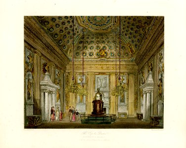 Cupola Room, Kensington Palace, from Pyne's Royal Residences, 1819 - panteek pyn84-221