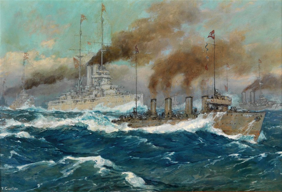Curler Ausfahrt der k u k Kriegsmarine