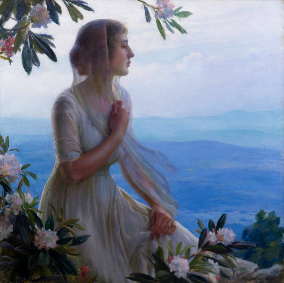 The Mountain Side Seat by Charles Courtney Curran