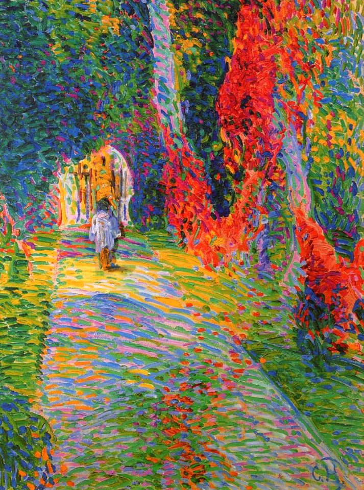 Curt Herrmann - Herbstlicher Parkweg in Pretzfeld