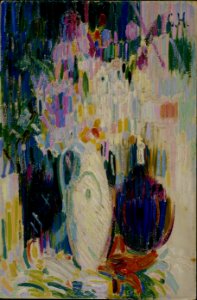 Curt Herrmann - Blumenstrauß in schlanker Vase