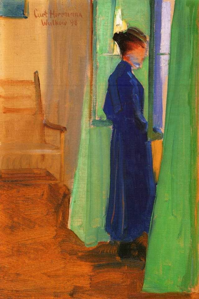 Curt Herrmann - Sophie Herrmann am Fenster in Wulkow