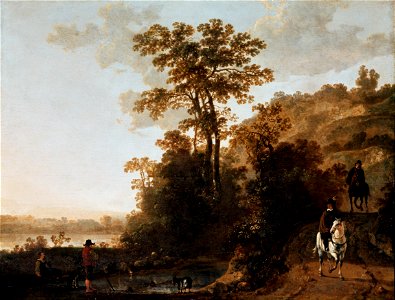 Cuyp, Aelbert - An Evening Ride near a River - Google Art Project
