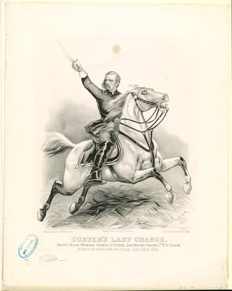 Custer's last charge- Brevet Major-General George A. Custer, Lieutenant-Colonel 7th U.S. Cavalry LCCN91723847