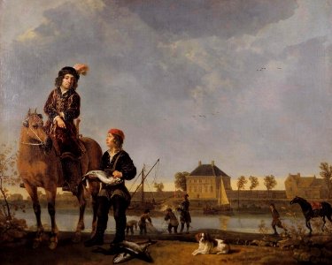 Equestrian portrait of Pieter de Roovere (1602-1652)
