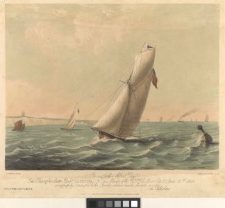Cutter Yacht Sabrina Winner of the R.T.Y.C. Silver Cup, June 25th 1840. Royal Yacht Club No.2 RMG PY0466