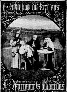 Cutting the Stone by Hieronymus Bosch (Vermeylen 1939)