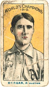 Cy Morgan, Philadelphia Athletics, baseball card portrait LCCN2007683825