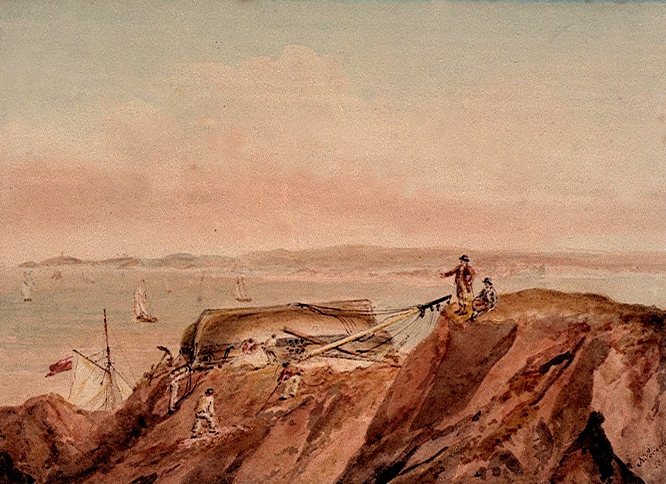 Cutter stranded on a high rock RMG PW5902