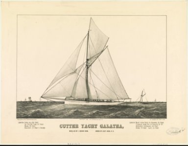 Cutter yacht Galatea- Modelled by J. Beavor Webb. Owned by Lieut. Henn, R.N. LCCN91723854
