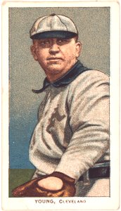Cy Young, Cleveland Naps, baseball card portrait LCCN2008676575