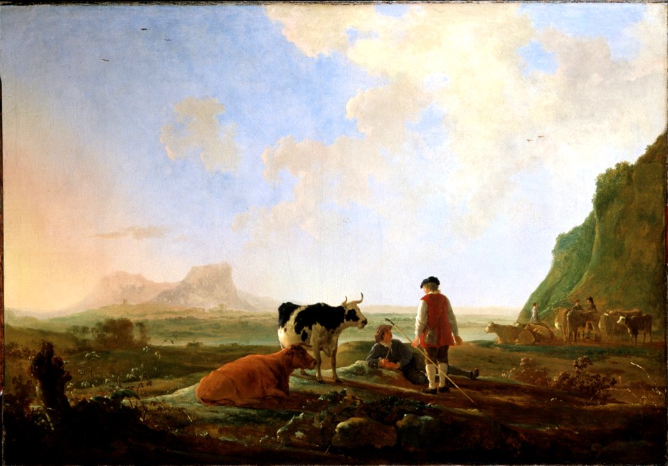 Cuyp, Aelbert - Herdsmen with Cows - Google Art Project
