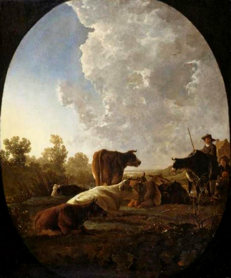 Aelbert Cuyp - Zonsondergang na de regen - PD.115-1975 - Fitzwilliam Museum