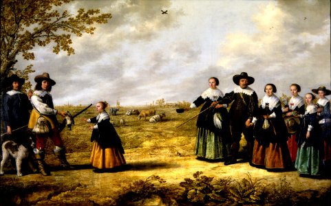 Jacob & Albert Cuyp - Portrait of a Family in a Landscape - Google Art Project
