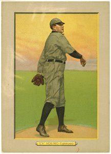 Cy Young, Cleveland Naps, baseball card portrait LCCN2007685674