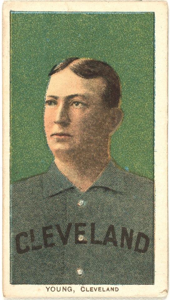 Cy Young, Cleveland Naps, baseball card portrait LCCN2008676576
