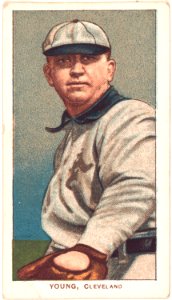 Cy Young, Cleveland Naps, baseball card portrait LCCN2008676575