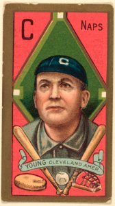 Cy Young, Cleveland Naps, baseball card portrait LCCN2008677380
