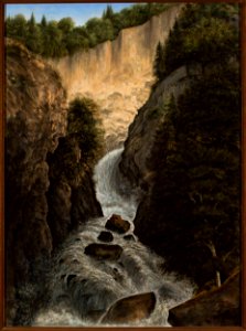 Cyprian Lachnicki - Mountain waterwall in St. Gervais - MP 4401 MNW - National Museum in Warsaw
