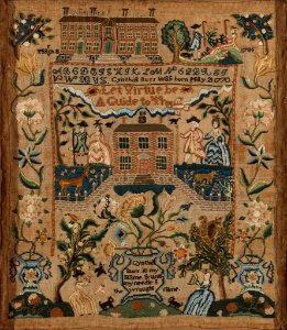Cynthia Burr, Sampler, 1786