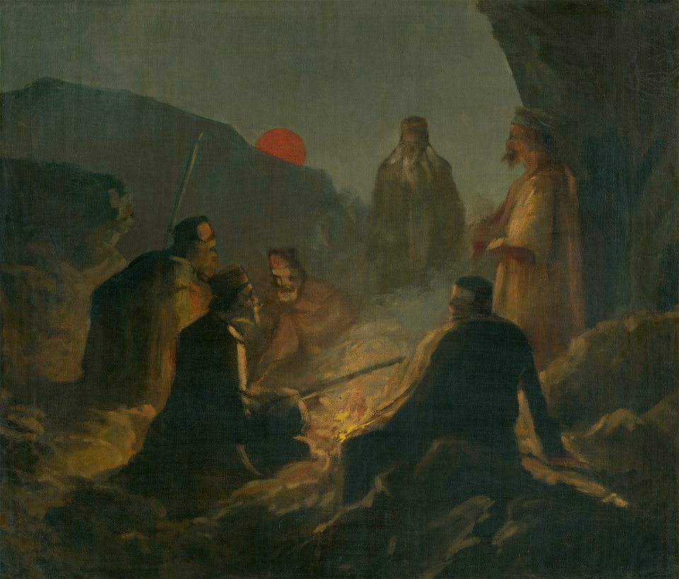 Cyril Kutlík - Srbskí povstalci pri ohníku - O 2168 - Slovak National Gallery