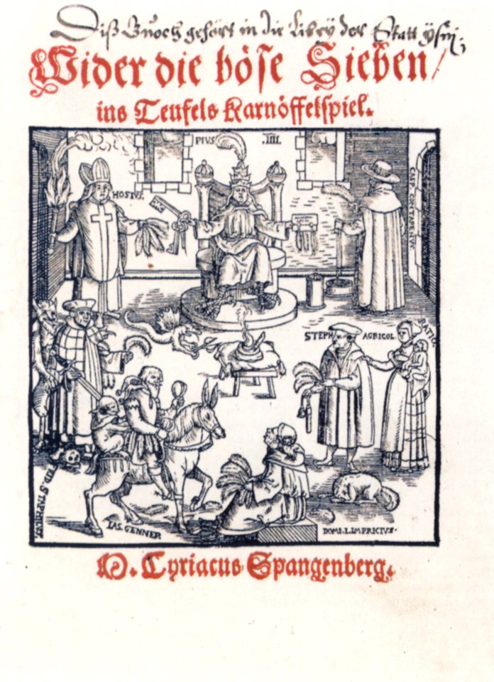 Cyriacus Spangenberg Teufels Karnöffelspiel (Isny)