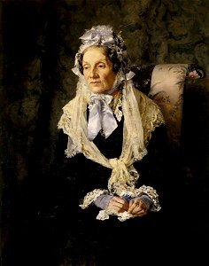 Cyrus Johnson (1848-1925) (attributed to) - Anne Hood (1829–1917), Mrs Luttrell - 726124 - National Trust