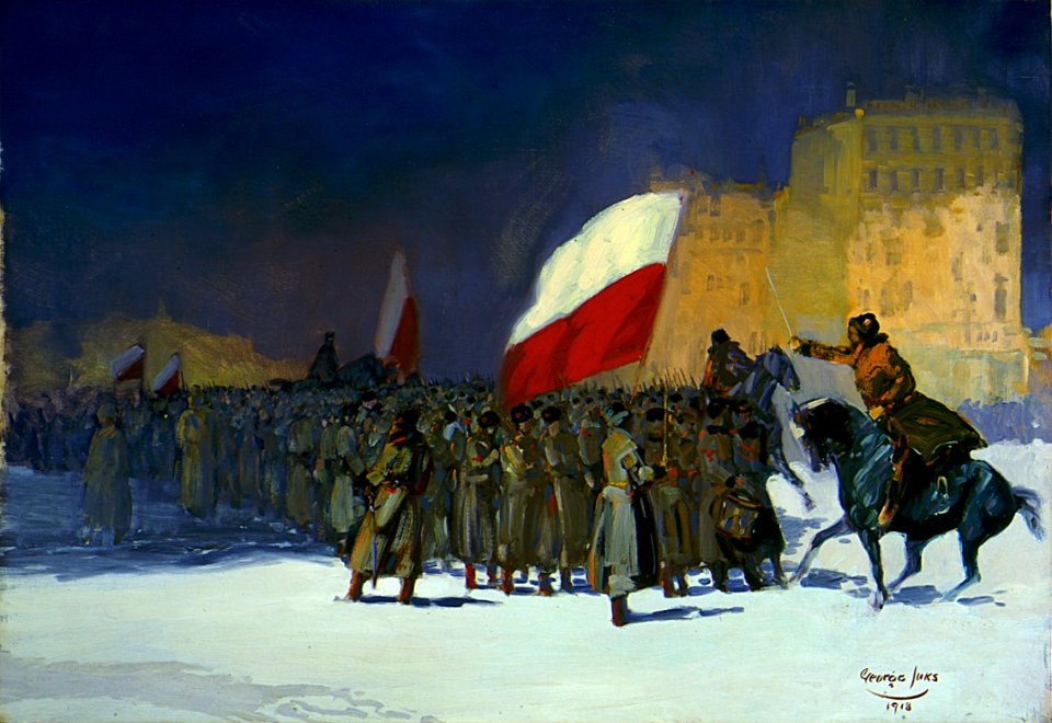 Czechoslovakian Army Entering Vladivostok, Siberia, in 1918 LACMA 25.6.1