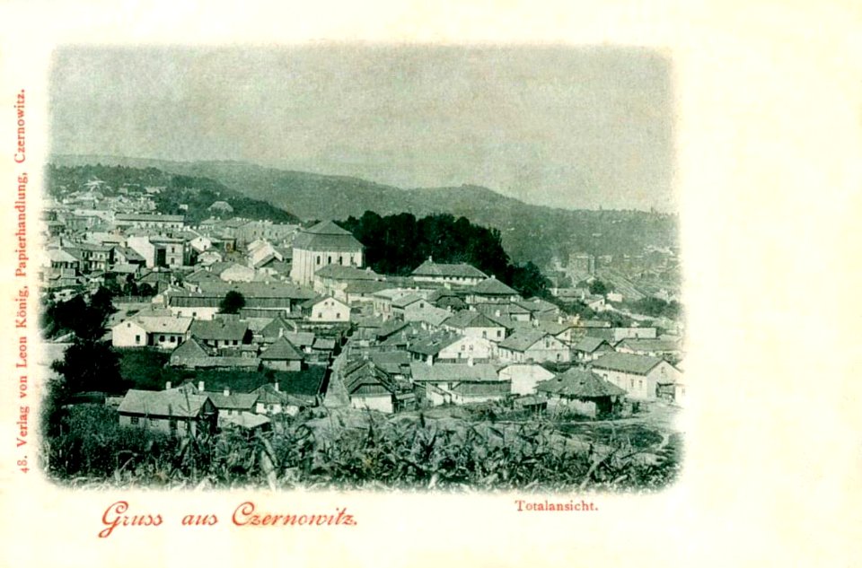 Czernowitz. Totalansicht. Grosse Synagoge