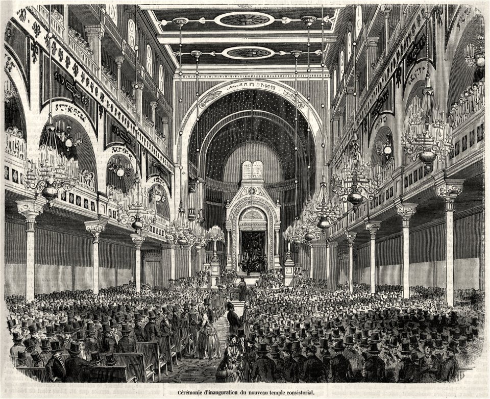 Cérémonie d'inauguration du nouveau temple consistorial