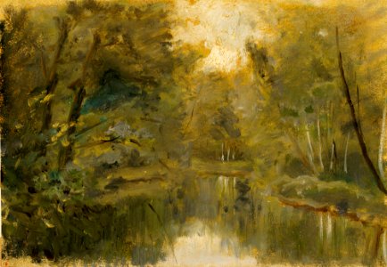 César de Cock - A Forest Pond - A I 638-11 - Finnish National Gallery