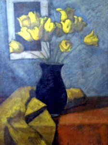 Czigány Still Life with yellow Tulips c. 1915