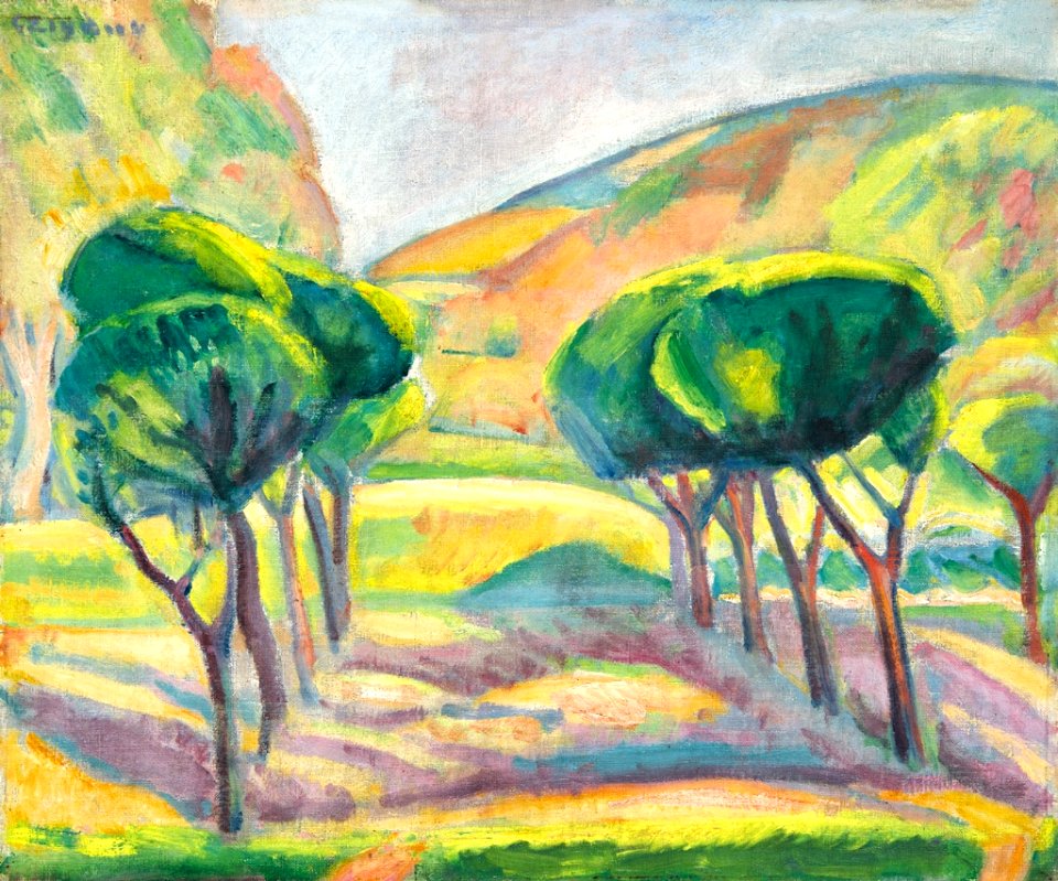 Czigány Dezső - 1930 körül - Dél-Francia táj