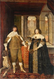 Georg Wilhelm von Brandenburg und Gemahlin Manteltiger Czwiczek