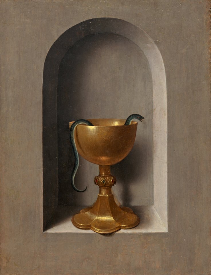 Cáliz de San Juan el Evangelista, por Hans Memling