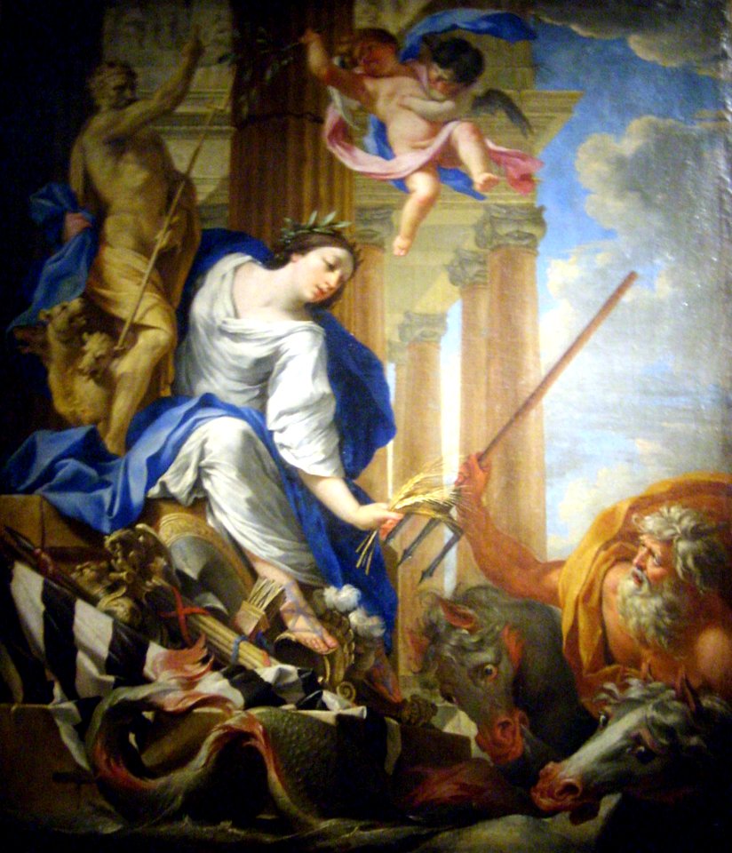 Cérès foulant aux pieds les attributs de la guerre, Vouet